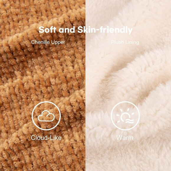 Women's Brown Cozy Winter Warm Knit Memory Foam Non Slip Slipper Bootie Shoes - Picture 3 of 6